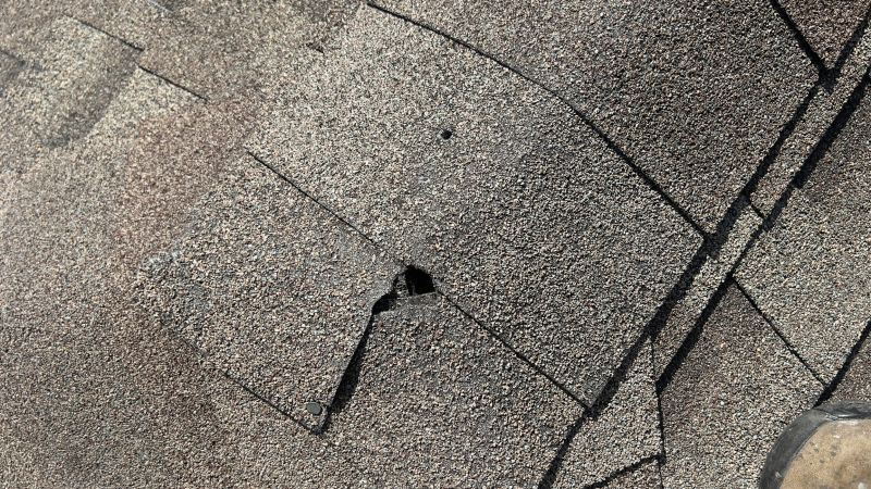Hip Roof Shingle Repair